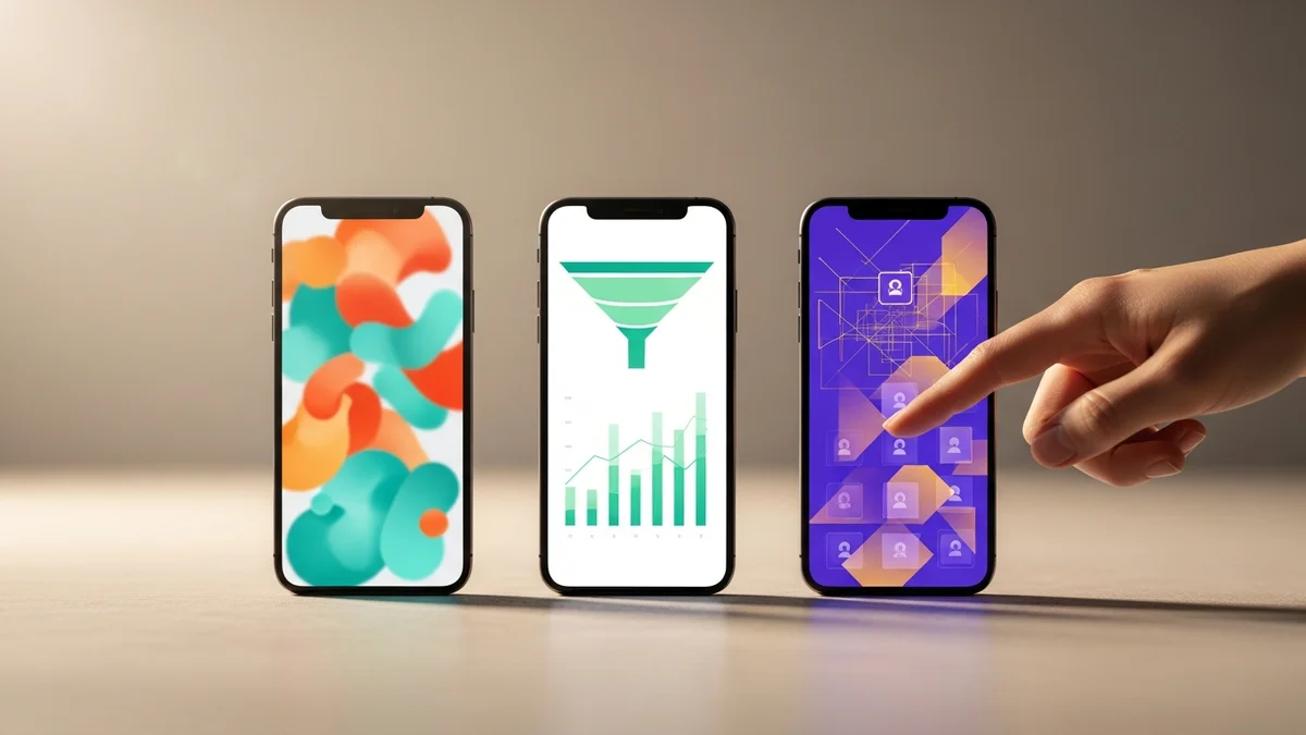 Vendedor analisando pipeline de vendas no celular com notificações de leads chegando na tela de um CRM mobile