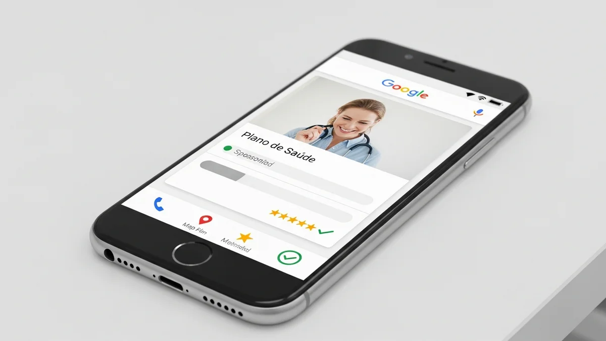 Ilustração representando extensões google ads para saúde em 2026 — artigo do blog givanildo.com.br