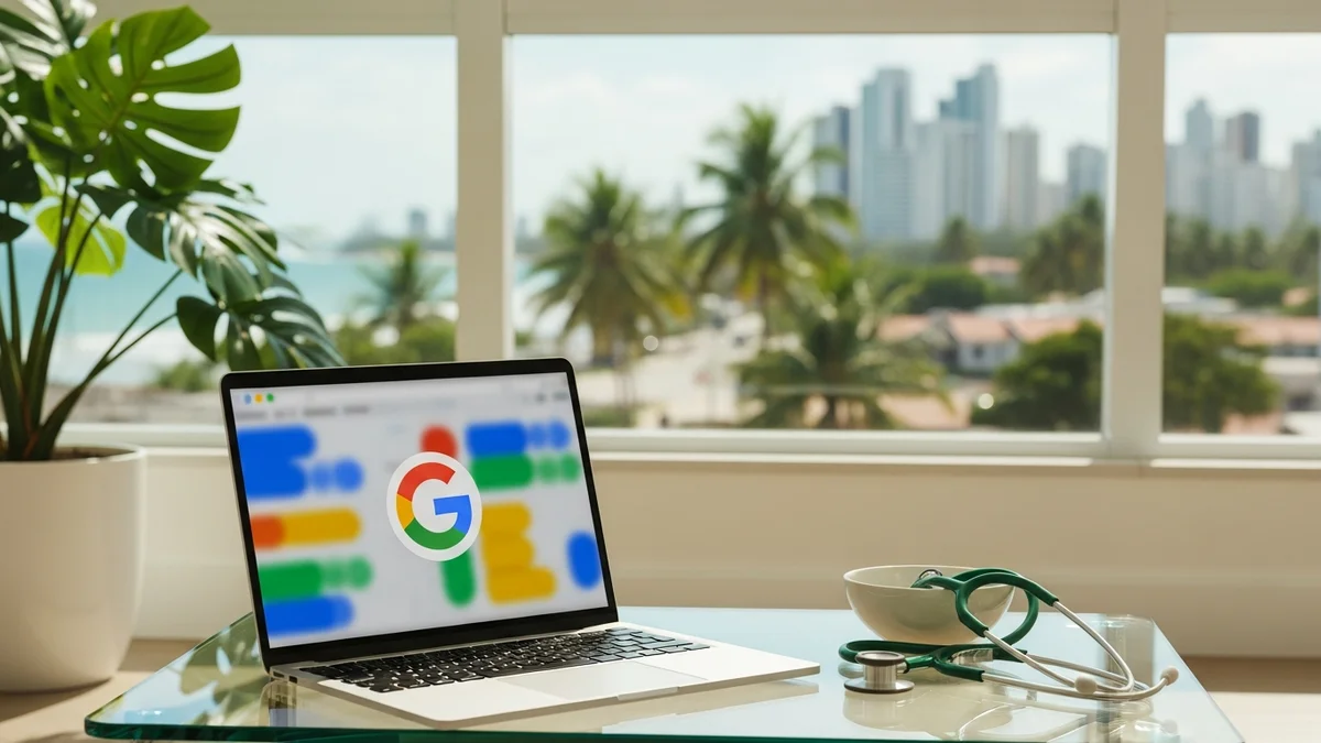 Ilustração representando google ads plano de saúde fortaleza: guia 2026 — artigo do blog givanildo.com.br