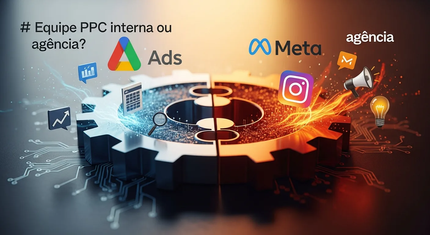 Equipe PPC interna ou agência? O modelo híbrido que protege seu investimento em anúncios