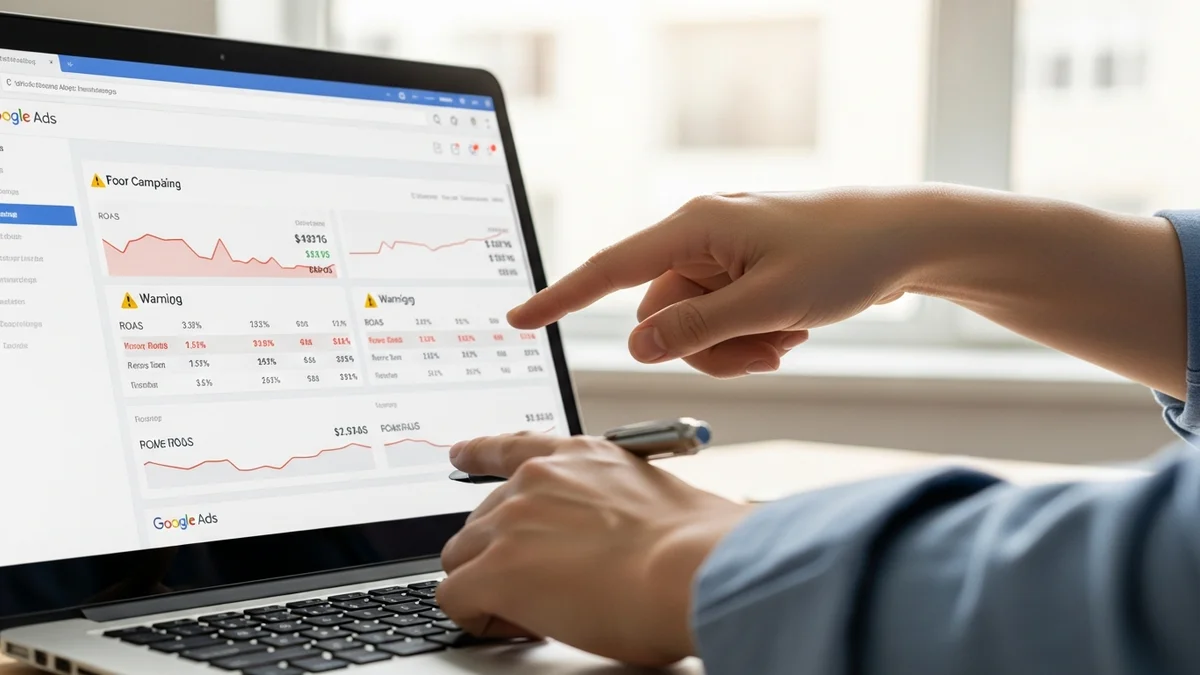 ROAS errado, conta bagunçada e IA mal usada: 3 erros que drenam verba no Google Ads